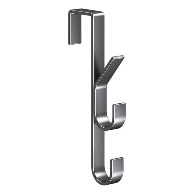 SSZMDLB under $5 Over Door Hooks, Over the Door Hook, Vertical Bar Hook for Storage, No Drill Hanging Hook for Clothes, Door Mounted Organizer for Bags, Jewelry Storage Hook, Space Saving Door Rack