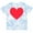 Tie Dye Blue, variant on Inktastic Valentine's Day Red Heart Boys or Girls Toddler T-Shirt