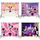 thumbnail image 2 of Disney-Fondo de vinilo de Mickey Mouse para fiesta de Cumpleaños de Niños, paño de pared de Minnie Mouse, decoración para Baby Shower, 2 of 4