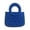 Blue, variant on Mini EVA Beach Bag for Women - Waterproof Rubber Tote Handbag for Vacation, Pool & Shower | Open Beach Tote for Women (BLACK)