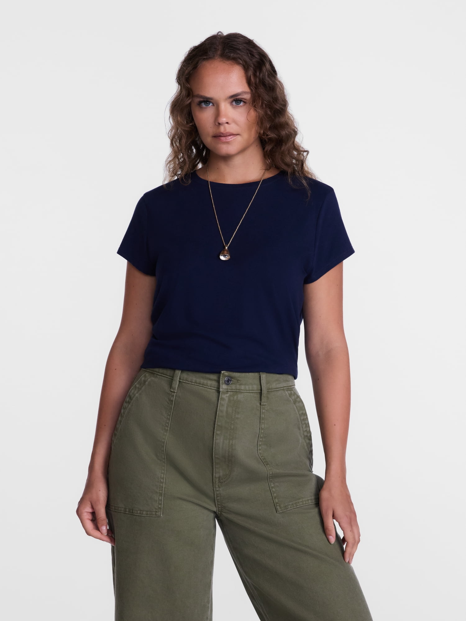 Scenario Women's and Women's Plus Tee with Short Cap Sleeves, Sizes XS-4X