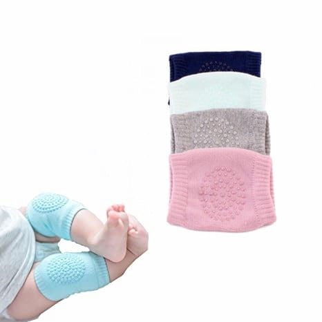 3 Pack Baby Crawling Anti Slip Knee Pads Unisex Clothing Accessories Toddler Leg Warmer Safety Protective Cover Toddlers Learn to Socks Children Short Kneepads Green