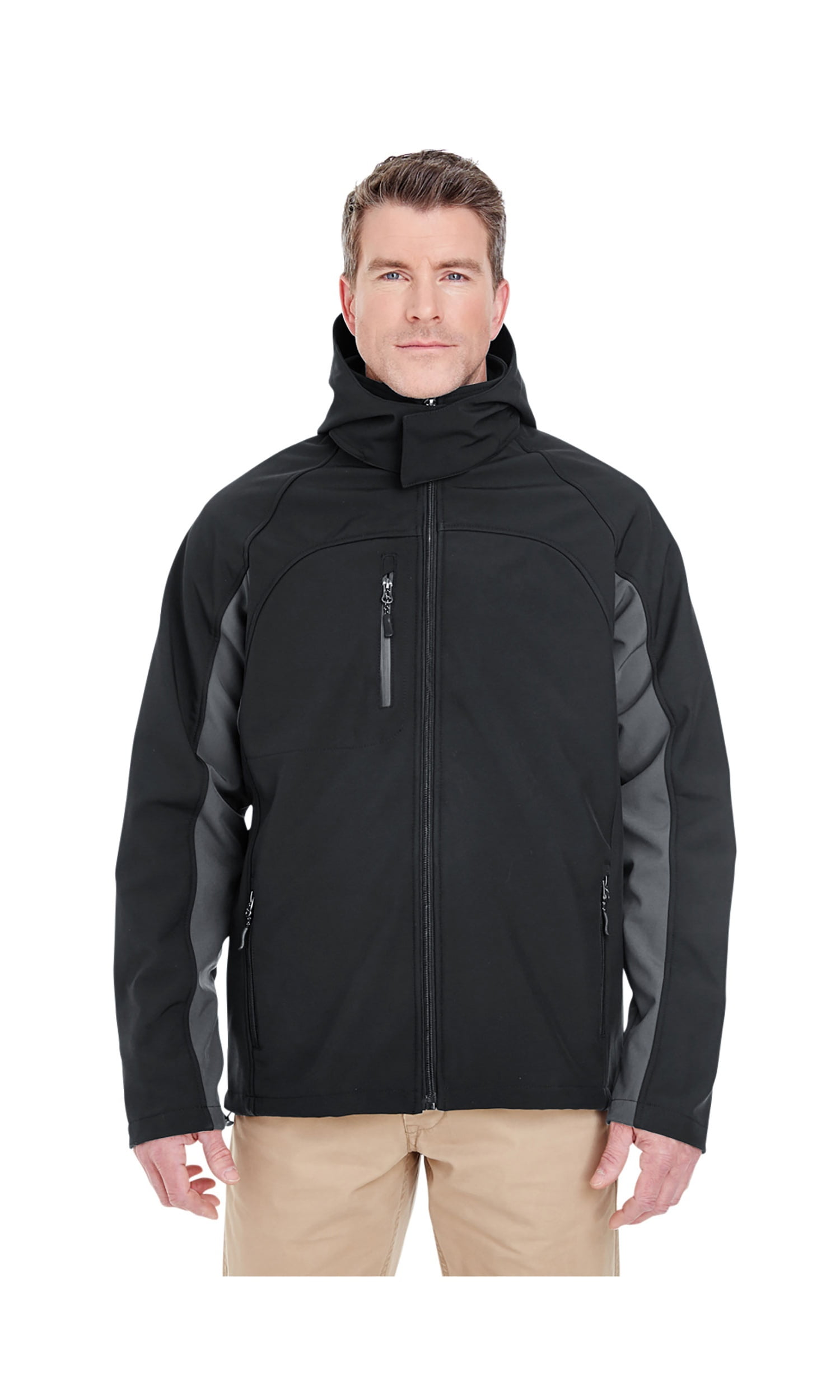 UltraClub Men's Systems Hooded Soft Shell Jacket, Style 8290 - Walmart.com