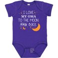 thumbnail image 3 of Inktastic I Love My Oma to the Moon and Back Boys or Girls Baby Bodysuit, 3 of 5