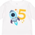 thumbnail image 4 of Inktastic Rocket Space Ship Happy Fifth Birthday Boys or Girls Long Sleeve Toddler T-Shirt, 4 of 5