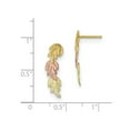 thumbnail image 2 of 10k Tri-Color Black Hills Gold Post Earrings, 2 of 2