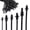 6 Types (60Pcs), variant on 60 count Nylon Push Mount Zip Ties, Heavy Duty  Tie Black Wire Tie with Push Pin Fir Tree Zipties Self Locking Design for Indoor and Outdoor (6 Types)