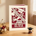 thumbnail image 4 of CCOCC Graduation Cards Personalized Graduation Gifts Congratulations Card Grad Cards Paper Cut Grad Card for High School College Her Him Son Daughter Classmate, 4 of 7