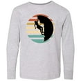 thumbnail image 3 of Inktastic Rock Climbing Mountain Climber Silhouette Long Sleeve Youth T-Shirt, 3 of 5