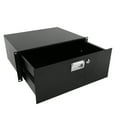 thumbnail image 5 of 19" DJ Drawer Equipment 4U Steel Cabinet with Keys, Black, 5 of 8