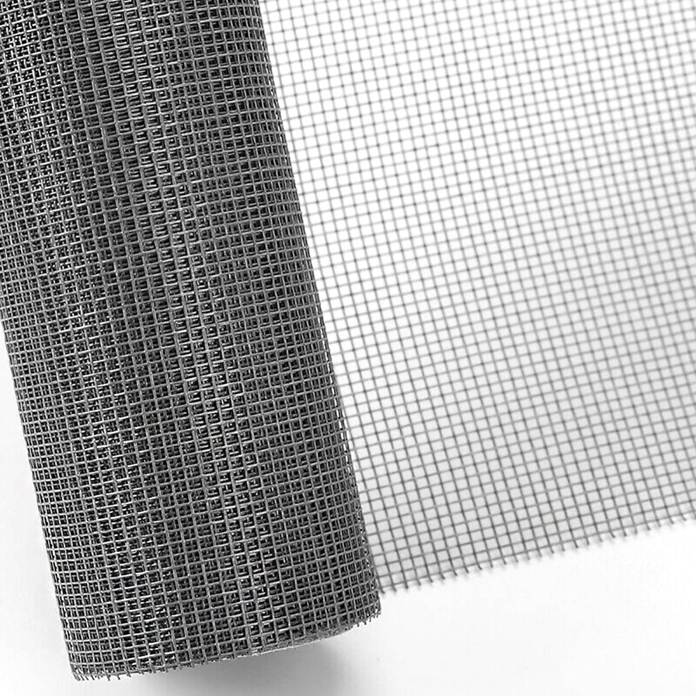 Window Screen Mesh, DIY Fiberglass Screen Replacement Black Mesh Fabric