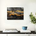 thumbnail image 5 of Fenyluxe Canvas Prints Wall Art Marble Gold Streaks Anselm Kiefer Room Home Decorations Bathroom Ready To Hang 20x16in, 5 of 6