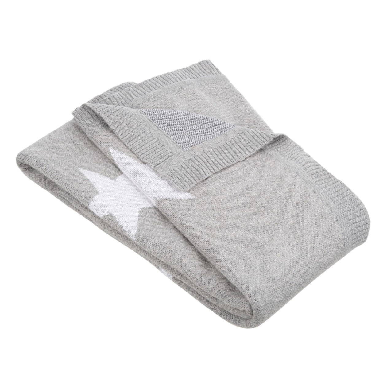 SAFAVIEH Olly The Penguin 32" x 40" Baby Throw, Grey/White