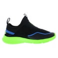 thumbnail image 2 of Fila Landbuzzer Graphic Boys Shoes Size 4, Color: Black/Lime/Blue, 2 of 5