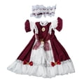 thumbnail image 2 of Xuanheng Robe de Princesse pour Poupée 2x1/6 DIY Cosplay pour Figurine d'Action Fille Mode 30cm Rouge, 2 of 8