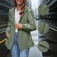 thumbnail image 2 of Admvng Rain Coats for Women Loose Fit Portable Waterproof Lightweight Jackets Raincoat Hiking Windbreaker Jacket with Hood S-2XL, 2 of 9