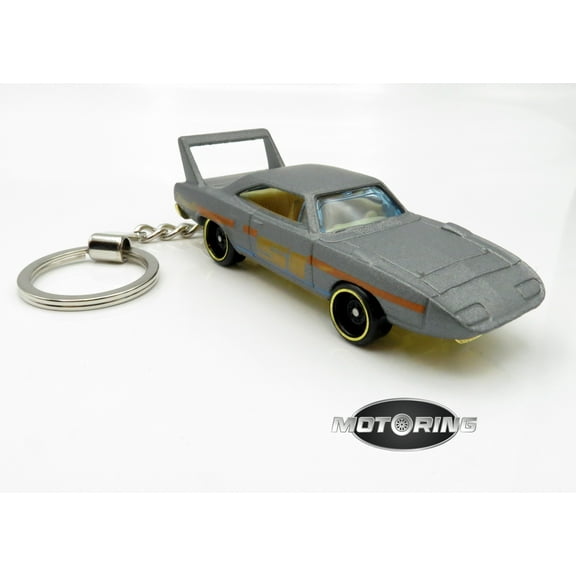 Plymouth Superbird Gray Grey Car Rare Novelty Keychain 1:64 Diecast