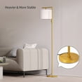 thumbnail image 6 of SUNMORY Iron Modern Standing Lamp, Gold Floor Lamp for Living Room, with Rotary Switch, Hanging Shade and 3 Color Temperatures 9W Bulb for Bedroom, Study Room, Office, 6 of 6