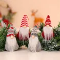 thumbnail image 2 of Muñeco gnomo sin rostro de Papá Noel para colgar en la pared del árbol de Navidad, 16 x 7 x 5 cm, adorable decoración navideña, enano para la cena, 2 of 4
