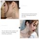 thumbnail image 2 of 1 par de pendientes de clip con borla de perla, modernos y sin perforaciones, para mujer, dorados, 2 of 5