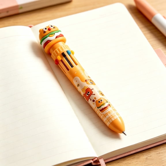 Cheapark Ten Color Press Type Ballpoint Pen Multifunctional Color Writing Tool Gift