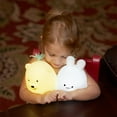 LED Nursery Night Lights for Kids LumiPets Cute Animal Silicone Baby