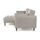 thumbnail image 5 of Sala Modular Sofá Cama Reversible De Lino Gris Claro Con Porta Vasos Modelo Mandarín, 5 of 9