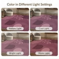 thumbnail image 7 of ODIKA 4'x6' Washable Area Rug Pet Friendly, Non-Shedding Rich Plum Geometric Abstract Design Modern Art with Leaf and Circle Motifs for Bedroom, Reading Nook, 7 of 7