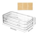 3 Folding Clear Nails Art Storage Box With Sticky Tape Multi Purpose ...