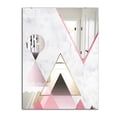 thumbnail image 2 of DESIGN ART Designart 'Triangular Spacy Spheres 4' Mid-Century Mirror - Decorative Printed Mirror 23.7in.x31.5in., 2 of 5