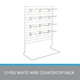 thumbnail image 6 of SSWBasics 12-Peg White Wire Countertop Rack - 12"W x 15"H - Display Racks for Vendors, 6 of 7