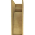 thumbnail image 4 of 11"W x 22"D x 33"H Classic Yorktown Rough Cedar Woodgrain TimberThane Corbel, Primed Tan, 4 of 6