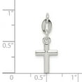 thumbnail image 3 of Auriga Fine Jewelry 925 Sterling Silver Cross Charm Pendant for Women (L- 0.87 inch, W- 0.31 inch), 3 of 6