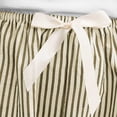 thumbnail image 4 of Ynynloco 100%Cotton Striped Pants Women Casual Wide Leg Drawstring Elastic Waist Kint Trousers Lounge Sweatpants with Pockets, 4 of 5