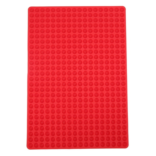 Mini molde de silicona para hornear alimentos para perros, molde semiesférico para hornear galletas para perros, tapete semiesférico para hornear, color rojo