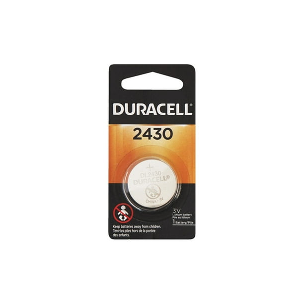 12 piles boutons CR2430 Duracell 3 V au lithium 