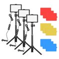 thumbnail image 1 of Andoer USB Video Conference Lighting Kit with 3 x LED Video Lights 5600K Dimmable + 3 x Desktop Tripods + 3 x 180 Rotatable Mounting Adapter + 12 x Color, 1 of 7