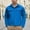 01 Blue, variant on YueHuiYing Mens Safari Jacket Military Full Button Cargo Jacket Windproof Multi Pocket Outdoor Field Coat