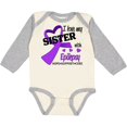 thumbnail image 3 of Inktastic I Love My Sister with Epilepsy Hope, Support, Cure Boys or Girls Long Sleeve Baby Bodysuit, 3 of 5