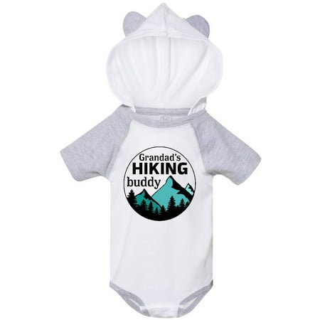 

Inktastic Grandad s Hiking Buddy with Mountains and Trees Gift Baby Boy or Baby Girl Bodysuit