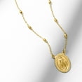 thumbnail image 4 of Ross-Simons Italian 18kt Gold Over Sterling Miraculous Medal Beaded Station Necklace, Women's, Adult, 4 of 6