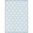 thumbnail image 2 of Well Woven Apollo Lattice Modern Moroccan Ivory Light Blue 3'11" x 5'3" Machine Washable Area Rug, 2 of 7