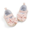 thumbnail image 3 of 12-18 Months Baby Girls Soft Princess Dress Flats Shoes Infant Wedding Mary Jane Anti-Slip First Walker Newborn Shoe Sneaker Shoes Pink, 3 of 6