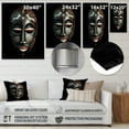 thumbnail image 4 of Designart "Traditional African Mask Ethnically Crafted VII" African Tribal Metal Wall Art, 4 of 5