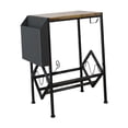 thumbnail image 3 of Mesa auxiliar rodante con soporte para tocadiscos, con carrito grande de almacenamiento de discos de vinilo, soporte para grabación de mesa para , L L, 3 of 8