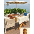 thumbnail image 5 of Outdoor Tablecloth with Umbrella Hole for Patio/Picnic/Party/Camping, Brown Dinosaurs Waterproof Table Cloth Rectangle Table Cover Washable, Funny Animals Modern Art (54"x 80"), 5 of 8