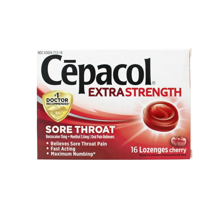 Cepacol Lozenges, Cherry Flavor, Sore Throat and Oral Pain Relief
