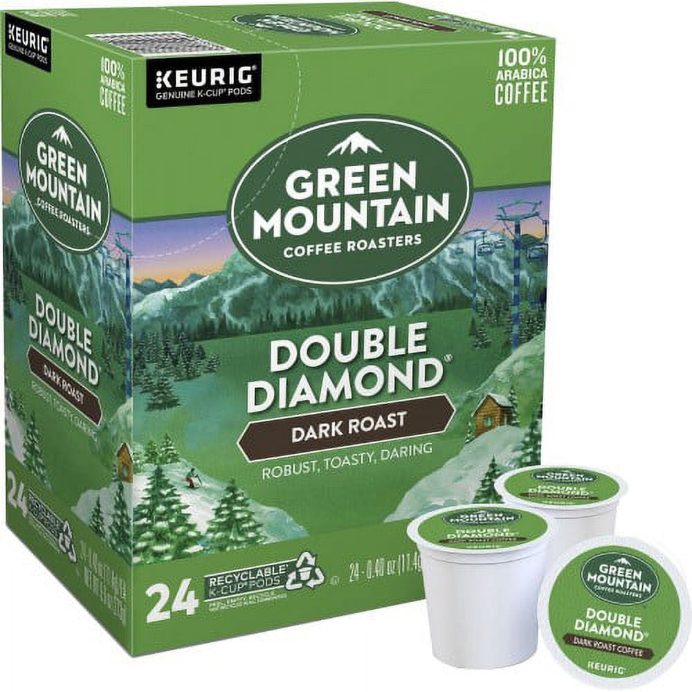 Keurig Double Black Diamond Extra Bold Coffee K-Cups, 24/Box, Each