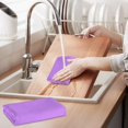 thumbnail image 4 of Superfine Fiber Cloth, Dishcloth, Glass Wipe, Thicken Lock Edges, Lint-free, Streak-free, High Water Absorption, Multi-purpose, Household Kitchen Cleaner, Reusable, 4 of 5