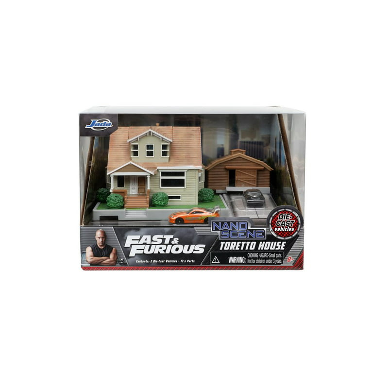 Fast & Furious Dom's House Diorama Set, Multi- - Jada Toys 33668 - 1/65  scale Diorama 